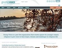 Tablet Screenshot of giving-voice.org